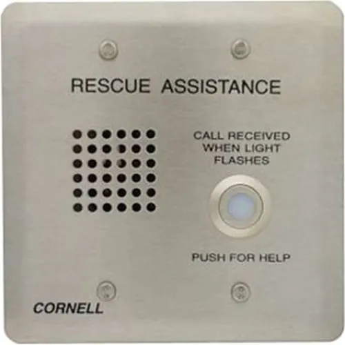 Cornell 4201BV Emergency Station, with Speaker on Gang, Vandal Resistant and Water Resistant