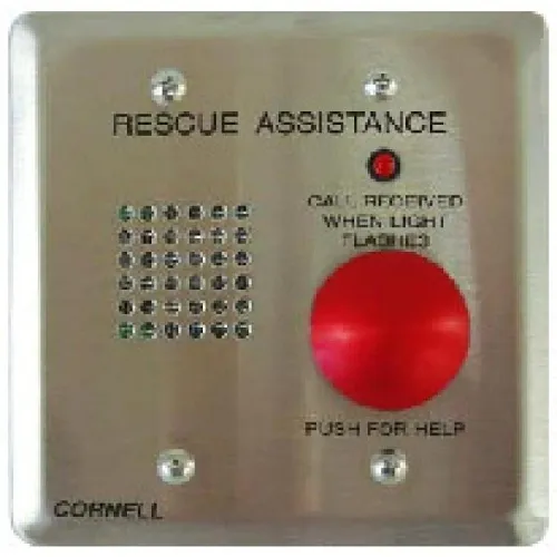 Alpha 4201B/VM Vandal Resistant Audio Call Station with Mushroom Button