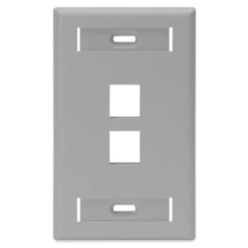 Leviton Quickport Gang Socket Faceplate