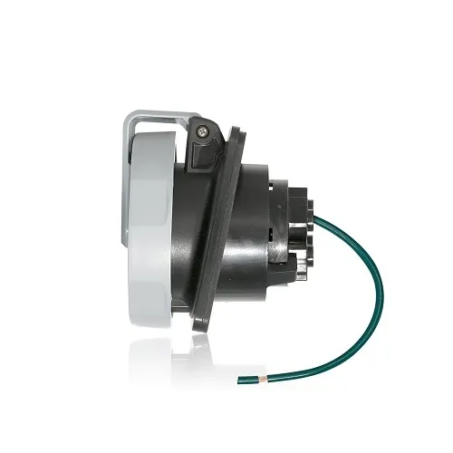 Leviton 420R5WLEV 20A Pin and Sleeve Receptacle, Black