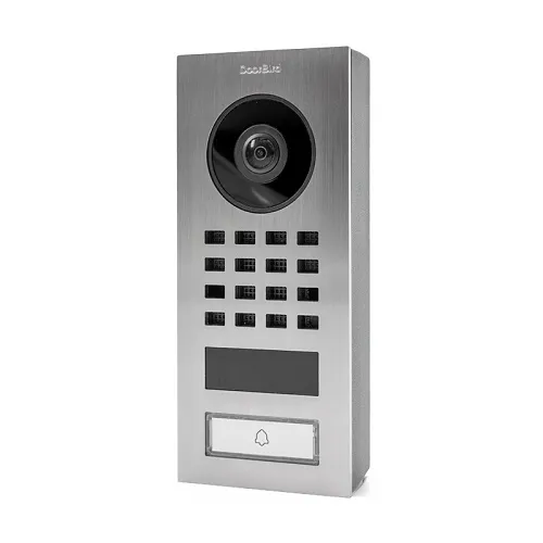 DoorBird D1101V Surface Mount IP Video Intercom,  Stainless Steel V2A Brushed