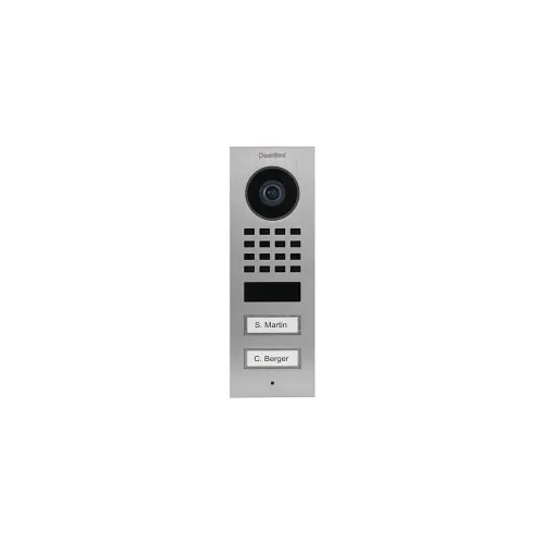 DoorBird D1102V Surface-Mount IP Video Intercom, Stainless Steel V2A