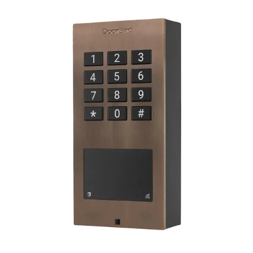 DoorBird 423872073 A1121 Flush-Mount IP Access Control Device, Bronze