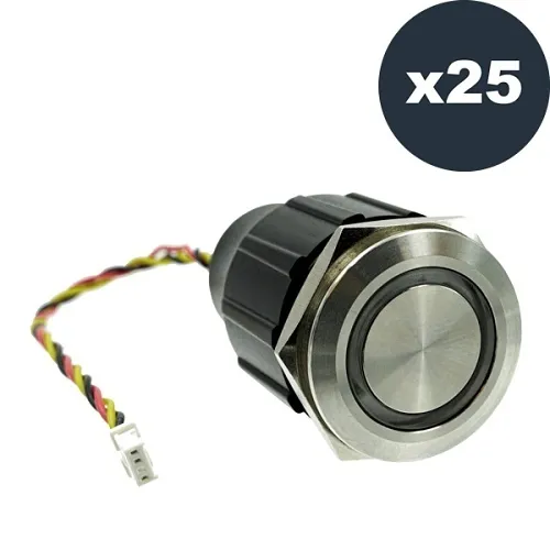 DoorBird 423872646 D1101KH/D1812 Illuminated Stainless Steel Button, 25-Piece