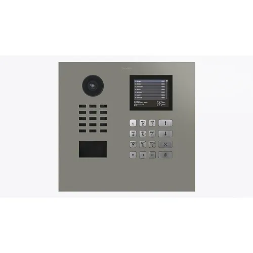 DoorBird 423888852 D21DKH IP Video Intercom for Multi-Tenant Residence, Powder-Coated, Semi-Gloss, Stainless Steel