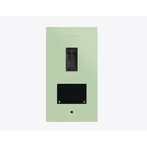 DoorBird A1122 Fingerprint 50 Flush-Mount IP Access Control Device, Pastel Green (RAL6019)