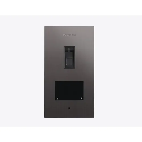 DoorBird A1122 Fingerprint 50 Flush-Mount IP Access Control Device, Brushed Titan (BRSHTITAN.)