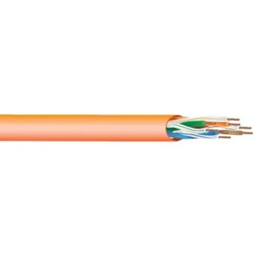 West Penn 4246EZBL1000 CAT6 Riser Cable, 23/4 Solid BC, Unshielded, UTP, CMR, 1000' (304.8m) Reel, Blue