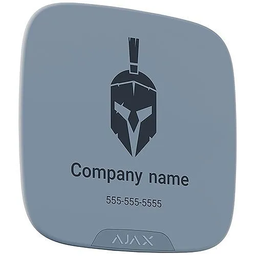 AJAX 42792.63.WH Faceplate for Branding StreetSiren Double Deck, 10-Piece, White