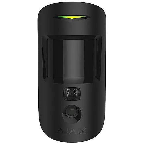AJAX 42819.23.BL3 Wireless Motion Detector with Visual Alarm Verification and Pet Immunity, Black