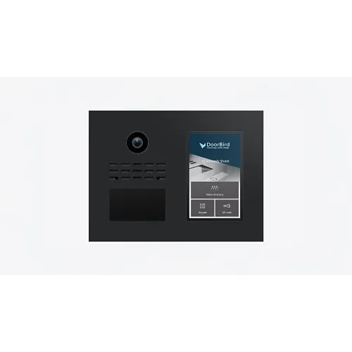 DoorBird 429601011 D31TDH IP Video Door Station for Up to 1000 Units, Graphite Black, Powder-Coated, Semi-Gloss