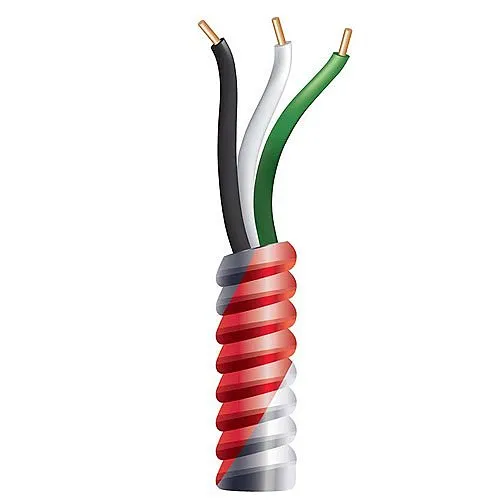 Genesis 429601M4 12/2 Ground Solid Metal Clad Fire Alarm Cable, 250' (76.2m), Reel