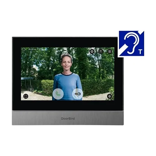 DoorBird 429614073 A1104T IP Video Indoor Station, 7" True IPS Touch Display, Stainless Steel V4A