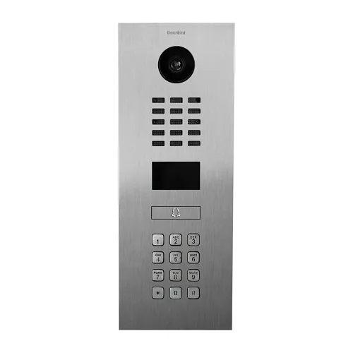 DoorBird 429637621 D2101KV IP Video Door Station, Flush Mount, Brushed V4A Stainless Steel