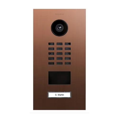 DoorBird 429639434 D2101V IP Video Intercom, Surface Mount, Brushed Bronze