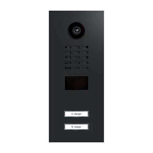 DoorBird 429641192 D2102V IP Video Intercom Station, Flush Mount, Graphite Black