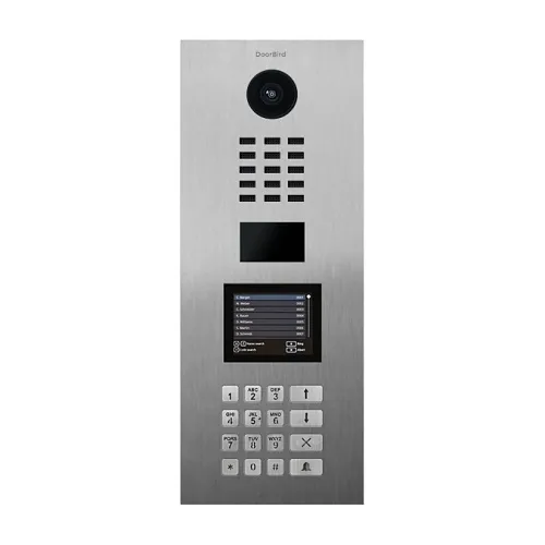 DoorBird 429649594 D21DKV IP Video Intercom Station, Flush Mount, Brushed Stainless Steel
