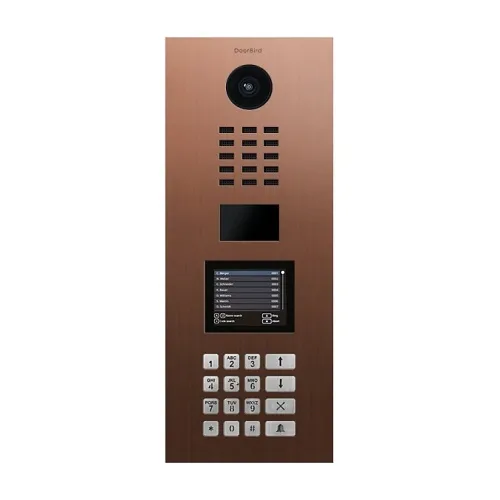 DoorBird 429649631 D21DKV IP Video Intercom Station, Surface Mount, Brushed Bronze