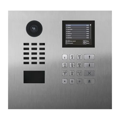 DoorBird 429651313 D21DKH IP Video Intercom Station, Surface Mount, Brushed Stainless Steel