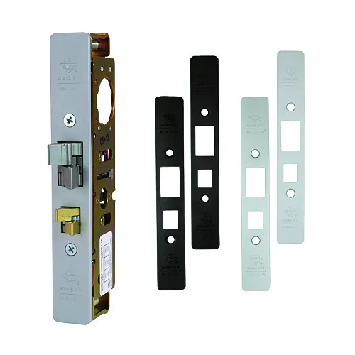 Adams Rite 4300-30-1RP 4300 Steel Hawk Electrified Deadlatch RITE Pack Kit, 1-1/8" Backset for Surface Mount Strike, Includes (4) Faceplates, Clear and Dark Bronze Anodized
