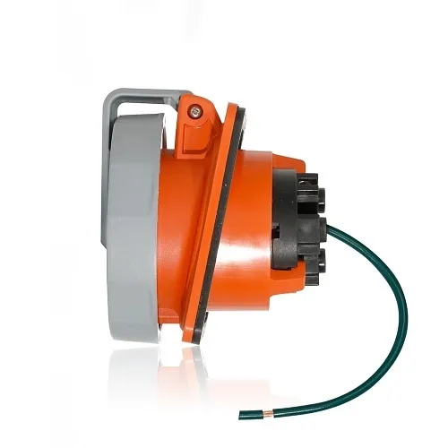 Leviton 430R12WLEV Pin and Sleeve Receptacle, 30A, Orange