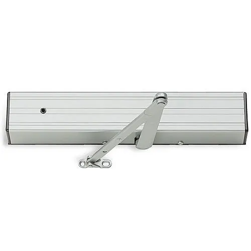 LCN 4314ME B80 SF STD 689 MC LH WM Sentronic Left Hand Electronic Door Holder/Closer, 24V, Multi-Point Swing Free, Aluminum