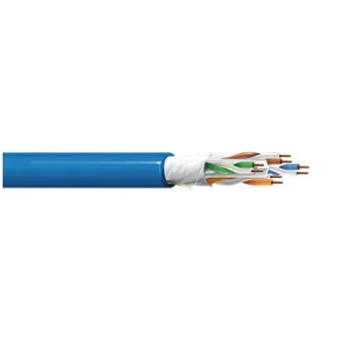 West Penn 4346ABL1000 CAT6A Network Cable, 1,000', Blue