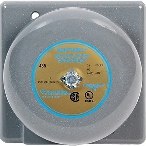 Edwards Signaling 6" Vibrating Bell 24V DC, 0.062 A