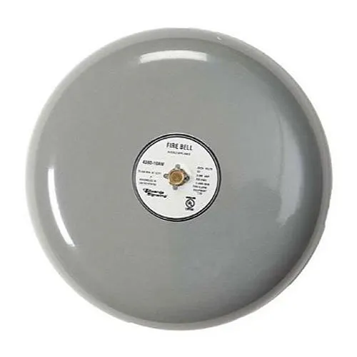 Kidde 439D-10AW 10 inch Fire Alarm Bell, Gray, 24V DC, 0.85 A