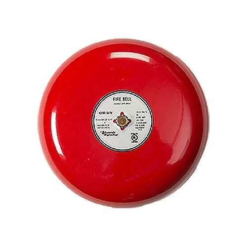 Kidde 439D-8AW-R 8" Fire Alarm Bell, 24V DC, 0.85A, Red