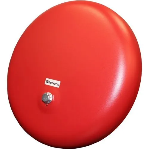 Eaton Wheelock 43T-G10-24-R 43T AC Vibrating Bell, Indoor/Outdoor, 24VAC,10" SHELL, Red