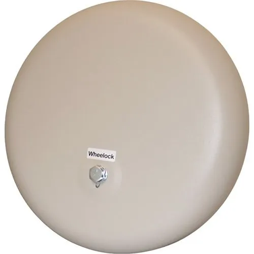 Eaton Wheelock 43T-G10-24-S 43T AC Vibrating Bell, Indoor/Outdoor, 24VAC, 10" SHELL, Silver