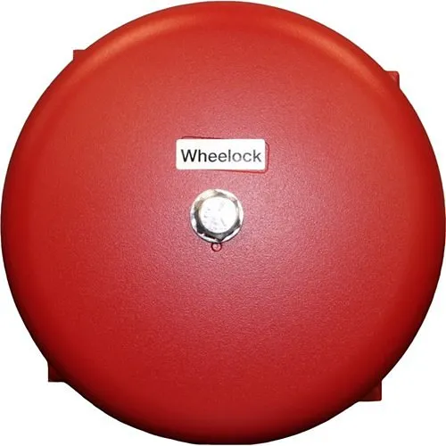 Eaton Wheelock 43T-G6-115-R 43T AC Vibrating Bell, Indoor/Outdoor, 115 VAC, 6" Shell, Red