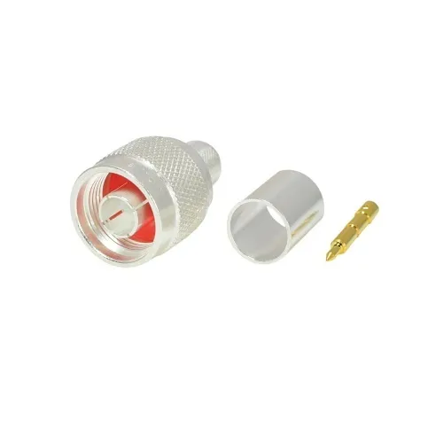 Weltron 44-262-8 N Crimp RG8/213 Male Connector, 3 Pieces