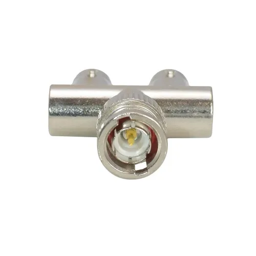 Weltron 44-327Y BNC Male Plug to (2) BNC Female Jacks