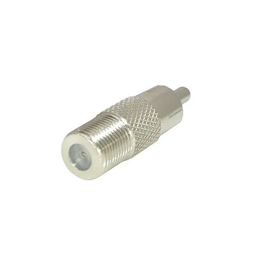 Weltron 44-330 Coaxial Cable Connector, Adapter RCA Male to F-Female