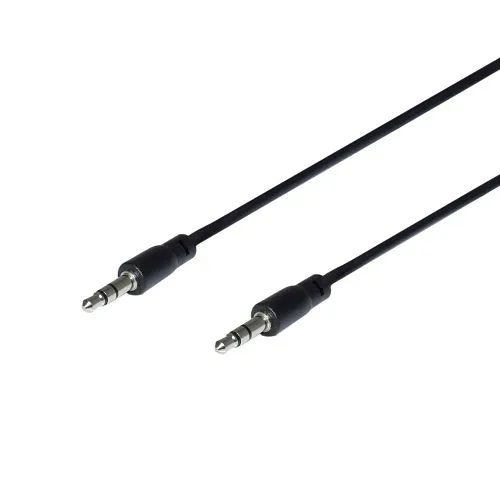 Weltron 44-344-3.5S-25 3.5mm Stereo Patch Cord, 25', Black