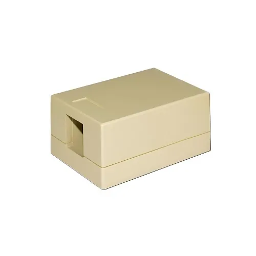 Weltron 44-798IV 2-Port Blank Surface Mount Box