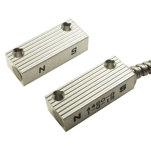 GRI 4460 Miniature Commercial Surface Mount Switch Set, 1.5" x 5/8" W, 1" Standard Gap, 10W, 200VDC, 0.50A, Closed Loop, N/O, A