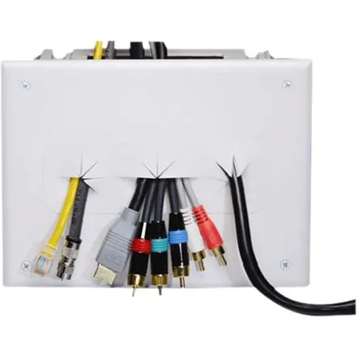 DataComm 45-0010-WH Recessed Media Box, White