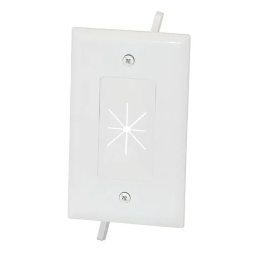 DataComm 45-0014-UWH Cable Plate with Flexible Open
