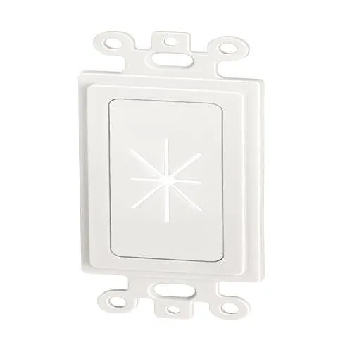 DataComm 45-0016-WH Decor Insert with Flexible Opening, White