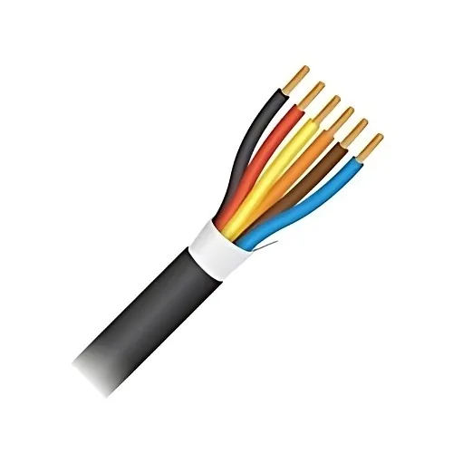 Paige 451806WDB 18AWG 6-Conductor Stranded TC/FPL Cable, 1000' Reel, Waterblocked, Black