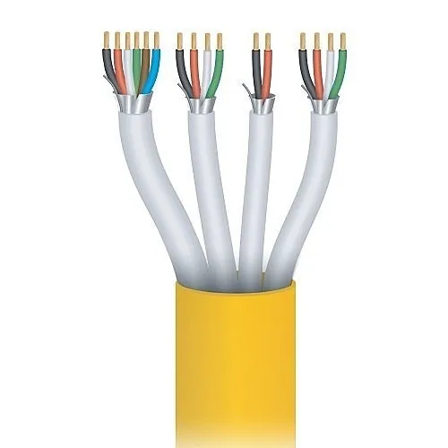 Paige 454932AYW 18/6c, 18/4c, 16/2c, 22/4c All in One, Stranded, Overall Shielded Access Control Composite Cable, Plenum, Yellow Jacket, 500' Reel