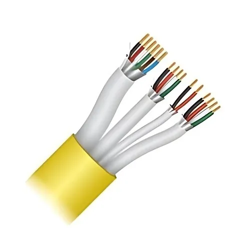 Paige 454932YWM 18/6c+18/4c+22/4c+16/2c Overall Shielded Access Control Composite Cable, Plenum Rated, 1000' Reel, Yellow