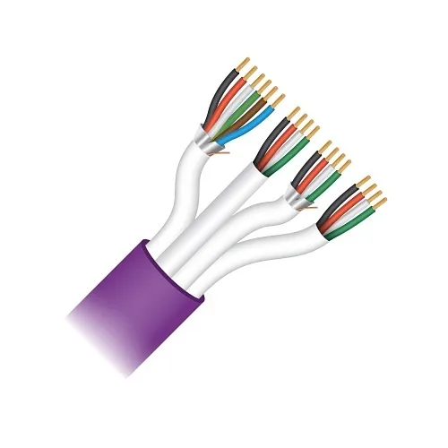 Paige 454959APR 22/6c Shielded, 22/4c, 18/4c Shielded, 18/4c Stranded, Plenum, Purple Jacket, 500' Reel