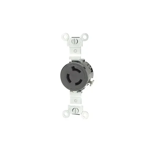 Leviton 4560 Receptacle Lock, Single, 2-Pole, 3-Wire, L6-15, 15A, 250V