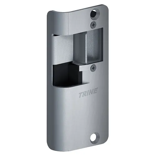 Trine 458-ALUM-L 3000 Series 4-5/8" Faceplate for Electric Strikes, Left Handed, Aluminum