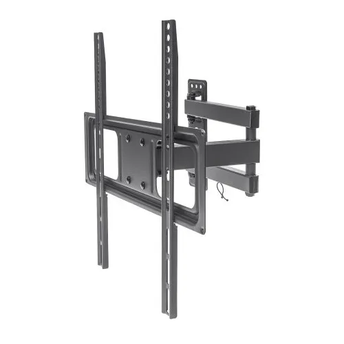 Manhattan 461320 Universal Basic LCD Full-Motion Wall Mount, 32-55", 35 kg (77 lbs.) Black
