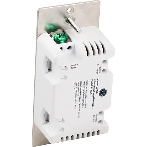 GE  Enbrighten 46199 Add-On Switch, White and Light Almond Paddles, Chassis 2.0 for 12723